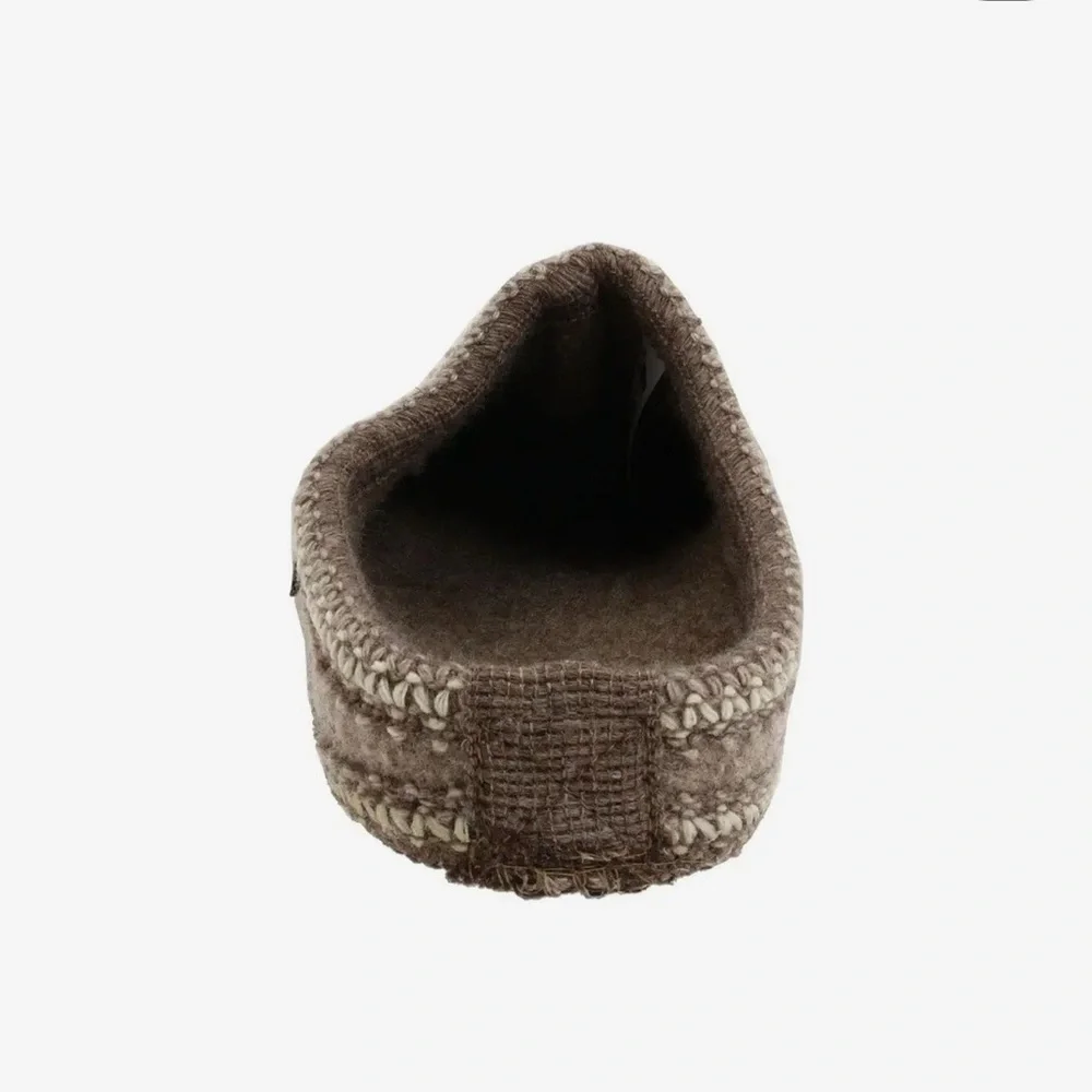 Haflinger Brown Wool Slippers - Picture 4 of 6